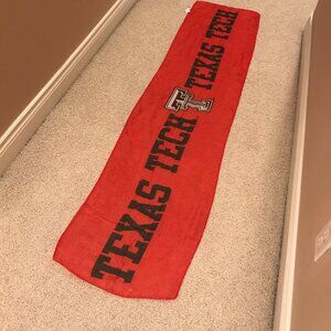 Texas Tech Red Raiders Women's XL Scarf Sheer L78xW18" Logo NEW